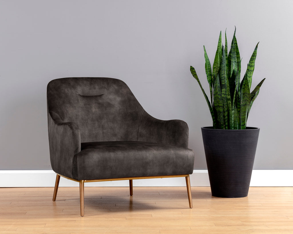 Cameron Lounge Chair - Nono Shitake