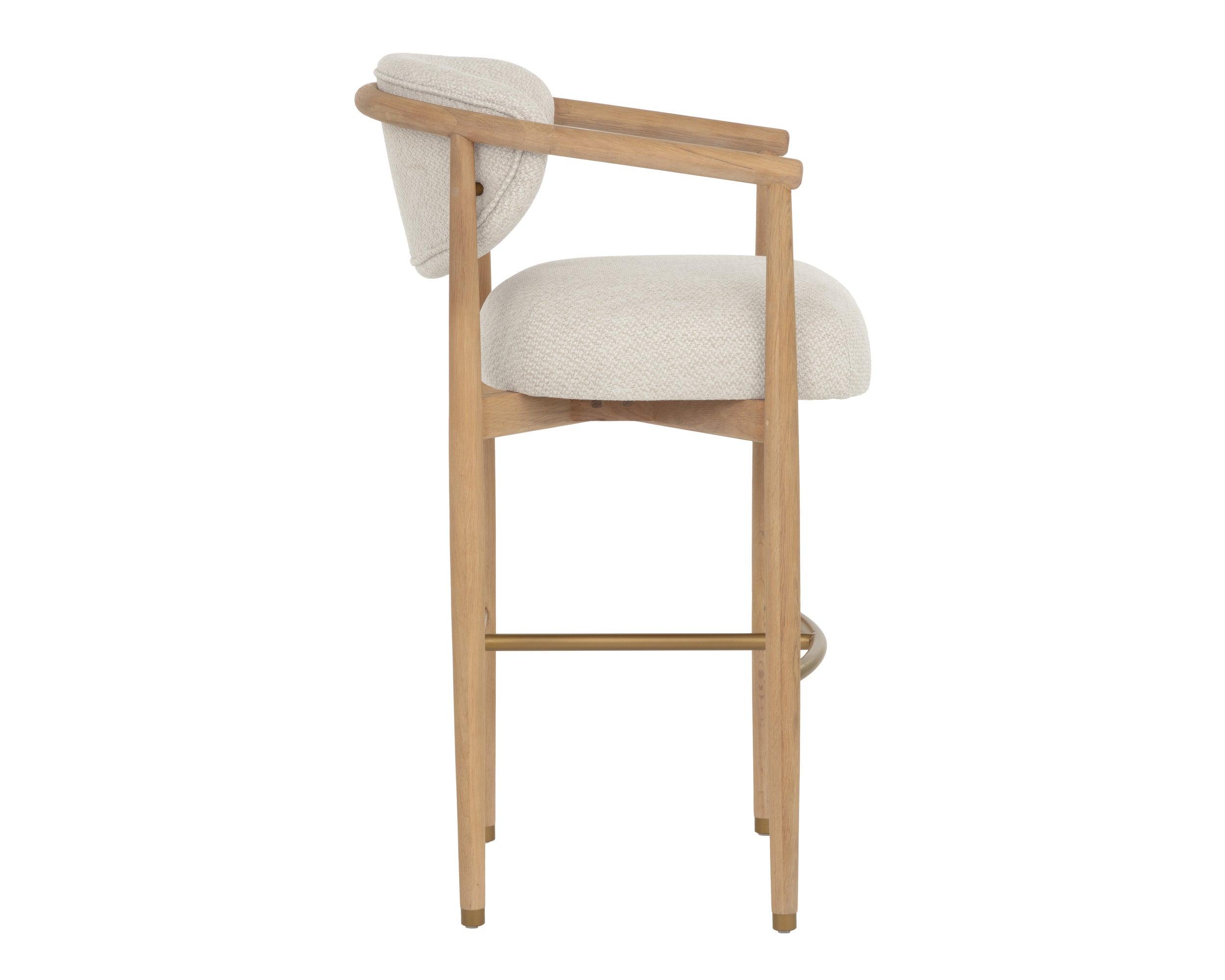 Sigrid Barstool - Light Oak - Monument Oatmeal