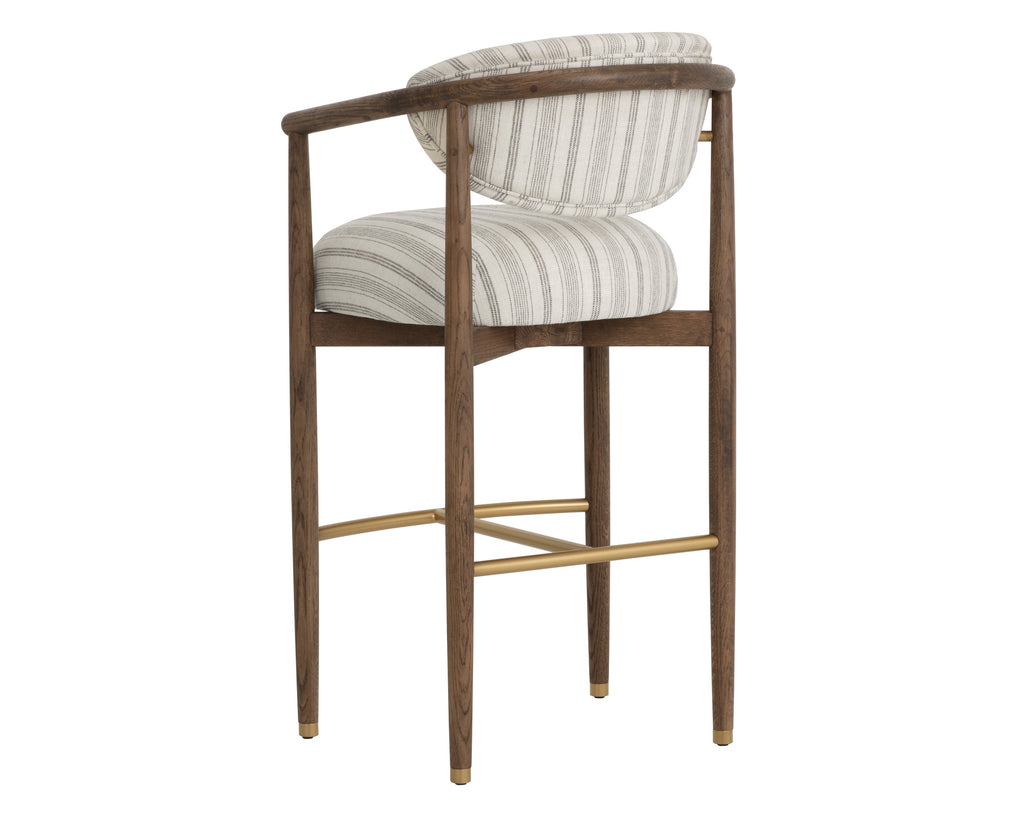 Sigrid Barstool - Antique Brown - Gifford Script