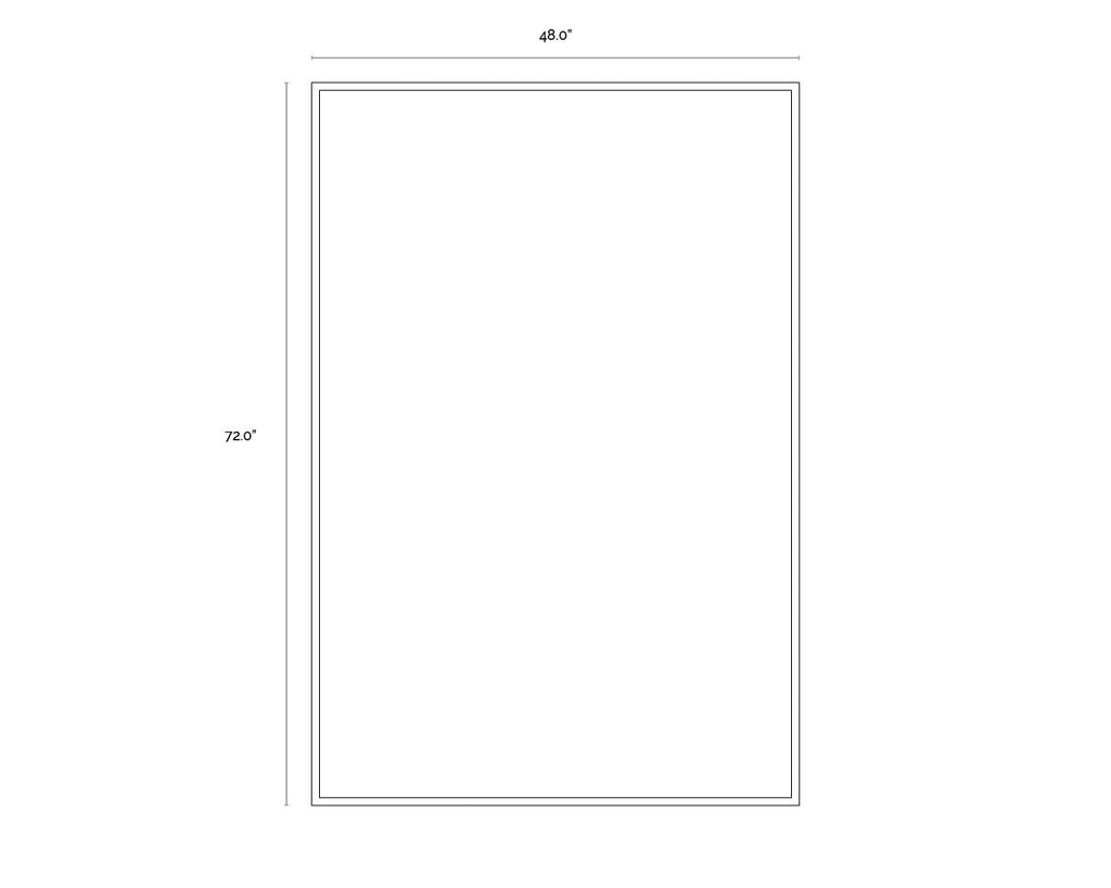 Glacial Rock - 48" X 72" - Black Floater Frame