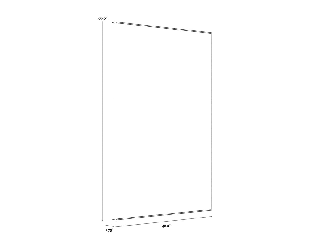 Face To Face (Set Of 2) - 40" X 60" - Black Floater Frame