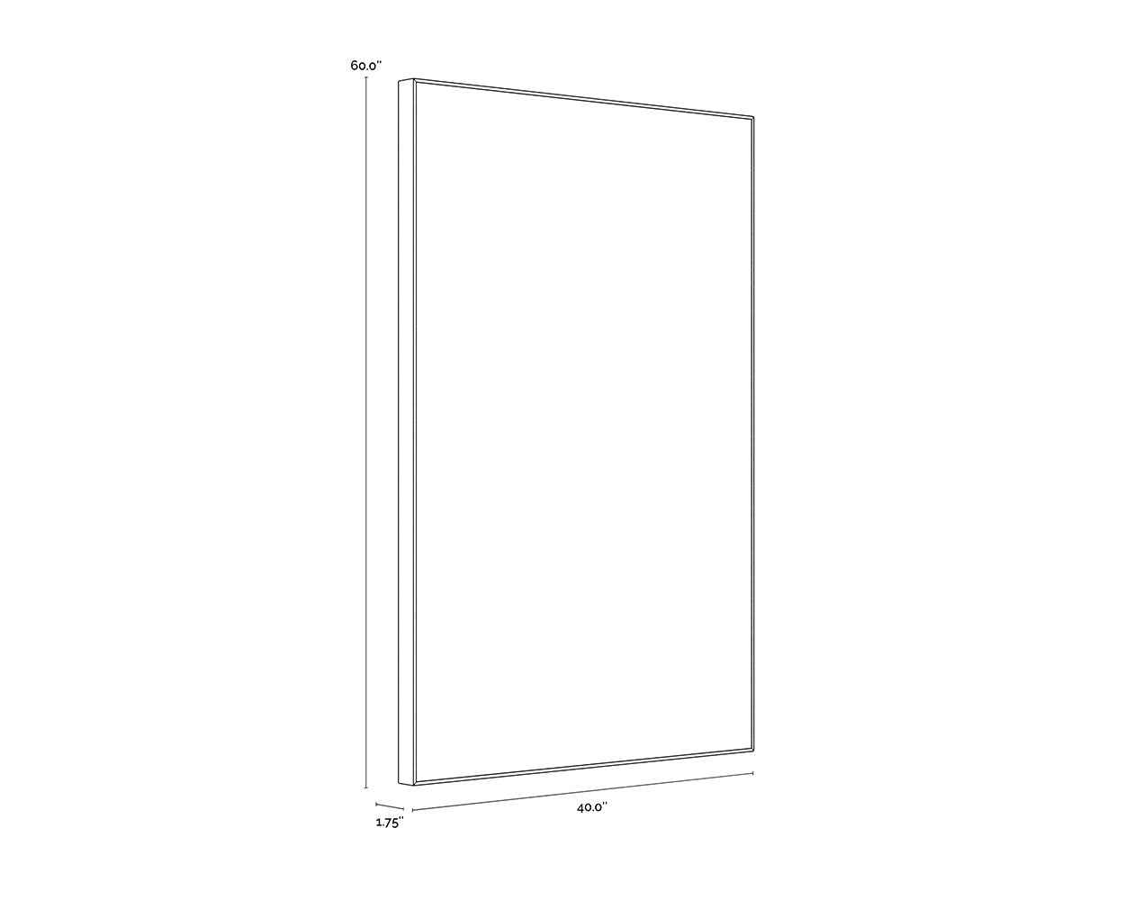 Face To Face (Set Of 2) - 40" X 60" - Black Floater Frame