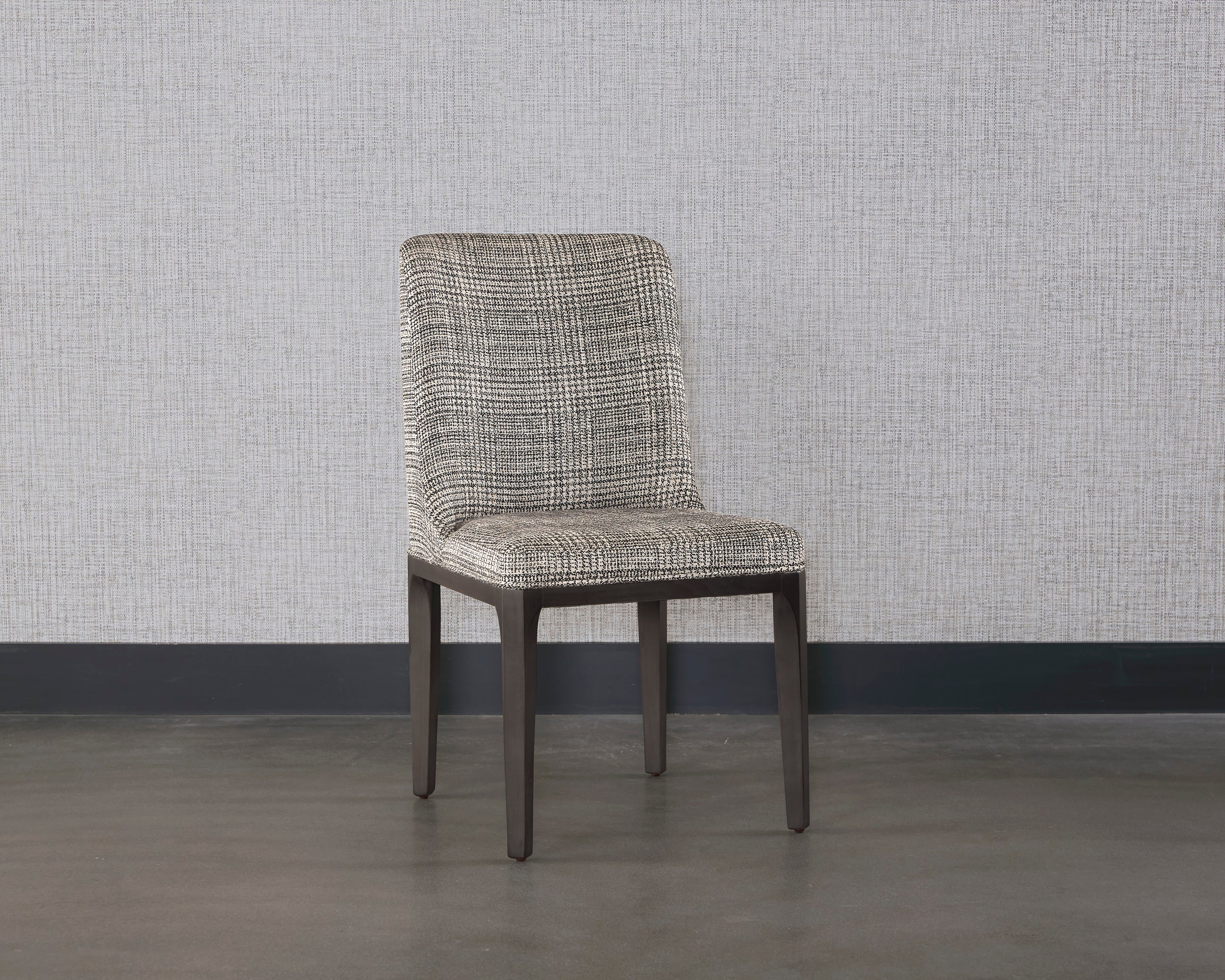 Elisa Dining Chair - Grey Oak - Naya Check Black