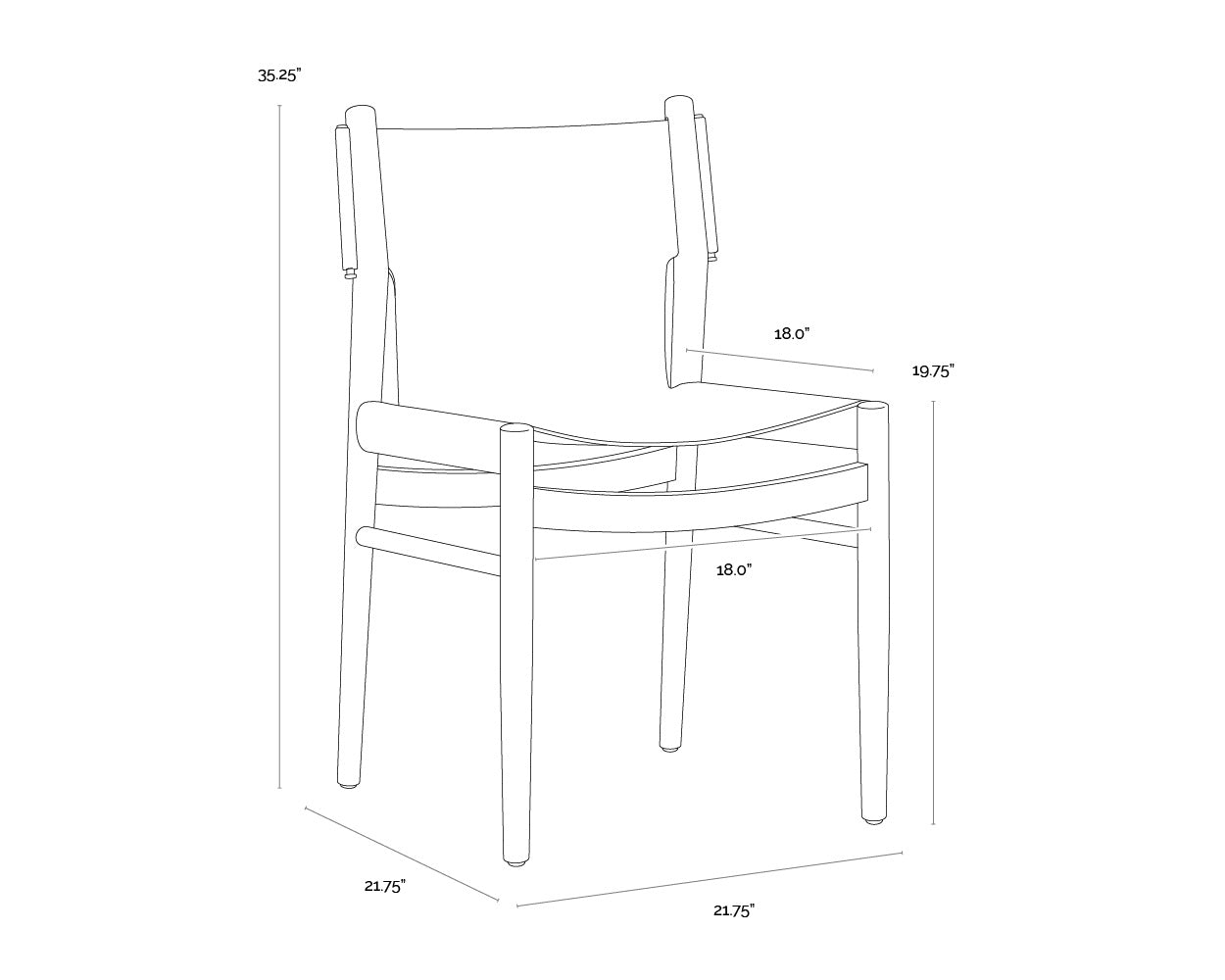 Argus Dining Chair - Nubuck Caramel Leather