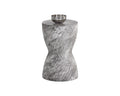 Cara End Table - Marble Look - Grey