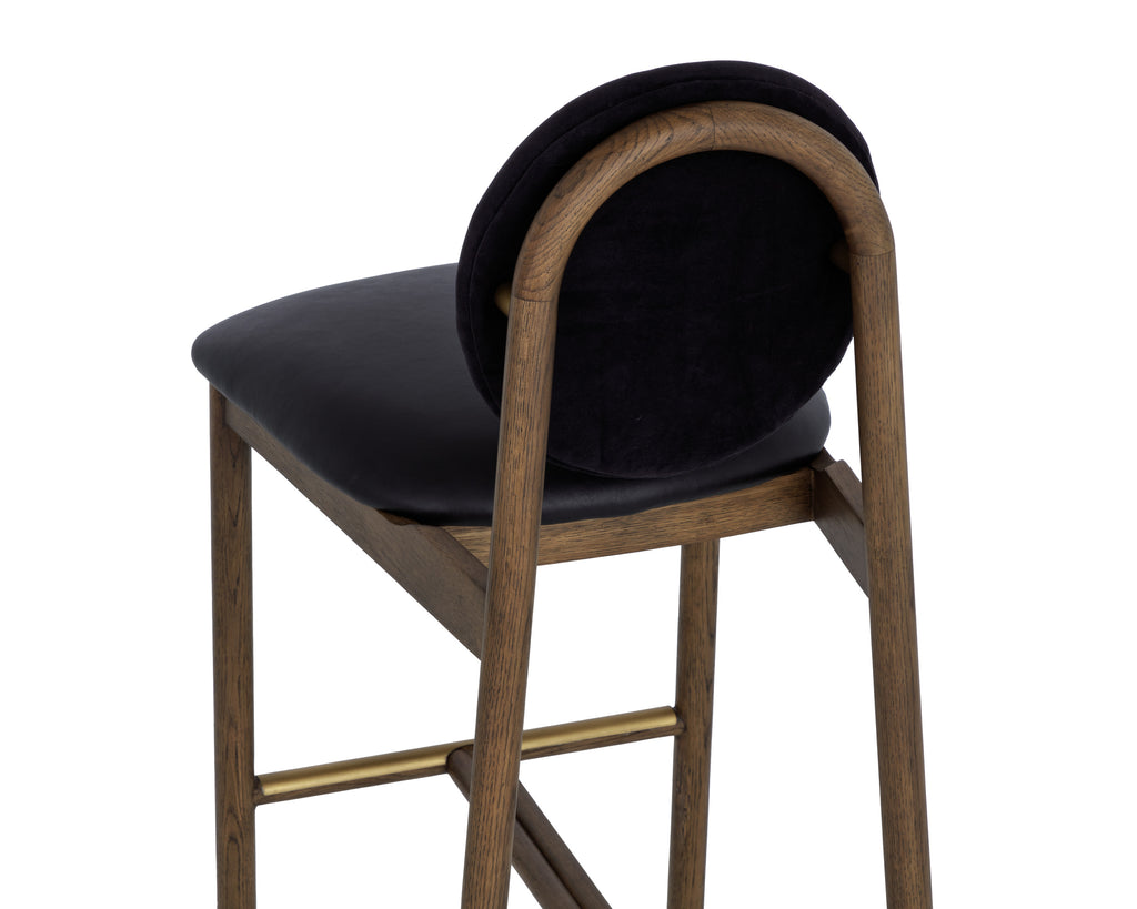 Orabell Barstool - Bravo Black / Abbington Black