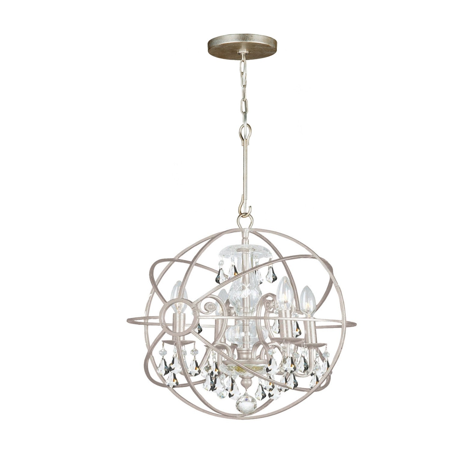 Solaris 17'' Olde Silver Chandelier