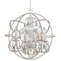 Solaris 17'' Golden Shadow Hand Cut Crystal Olde Silver Chandelier