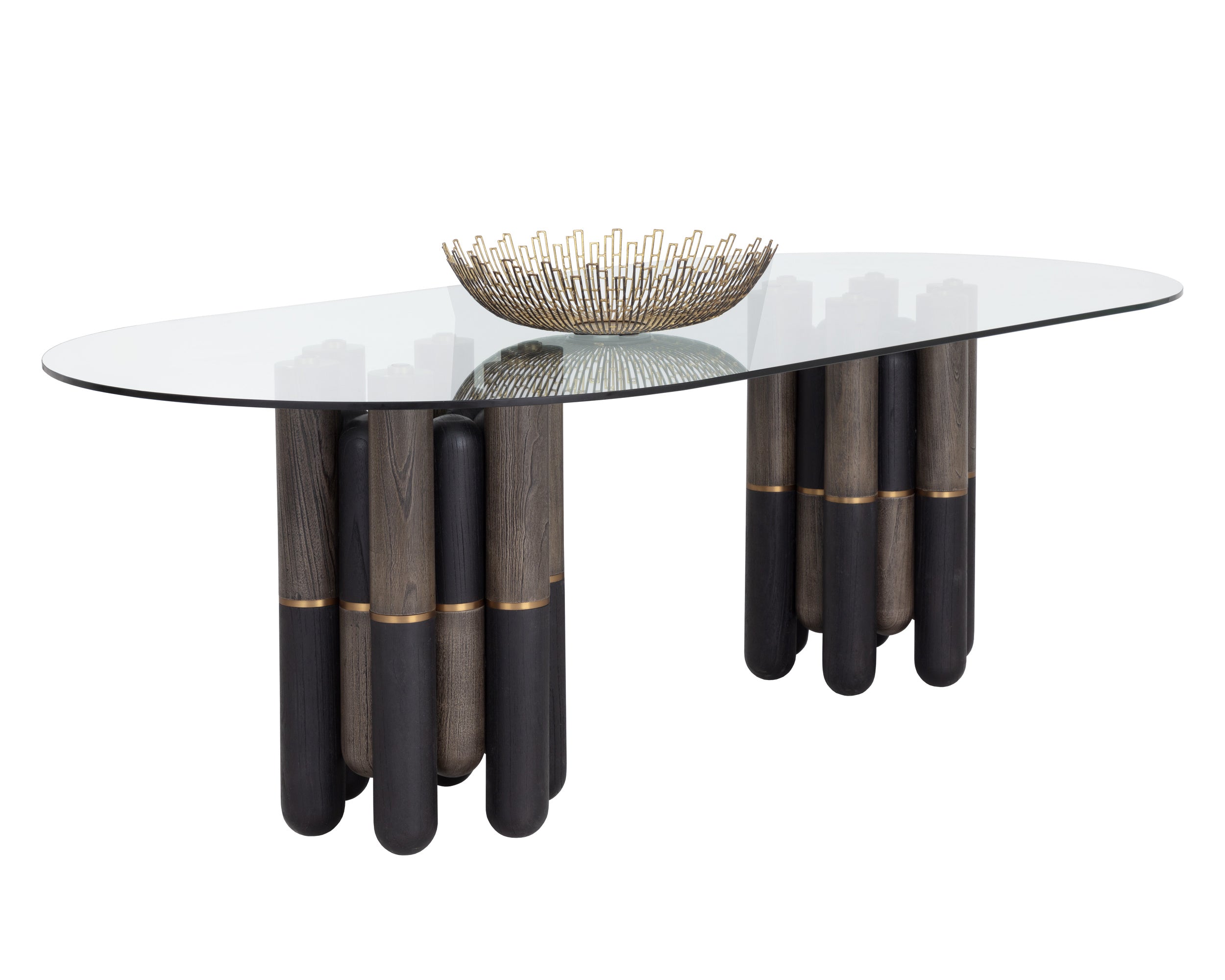 Yanna Dining Table - Oval - Glass - 94.5"