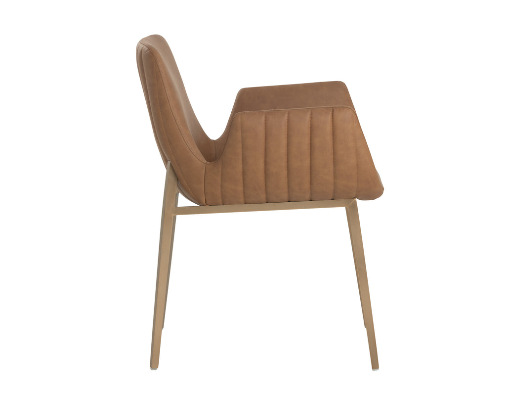 Lucano Dining Armchair - Milliken Cognac