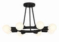 Dakota 15'' Black Semi Flush Mount