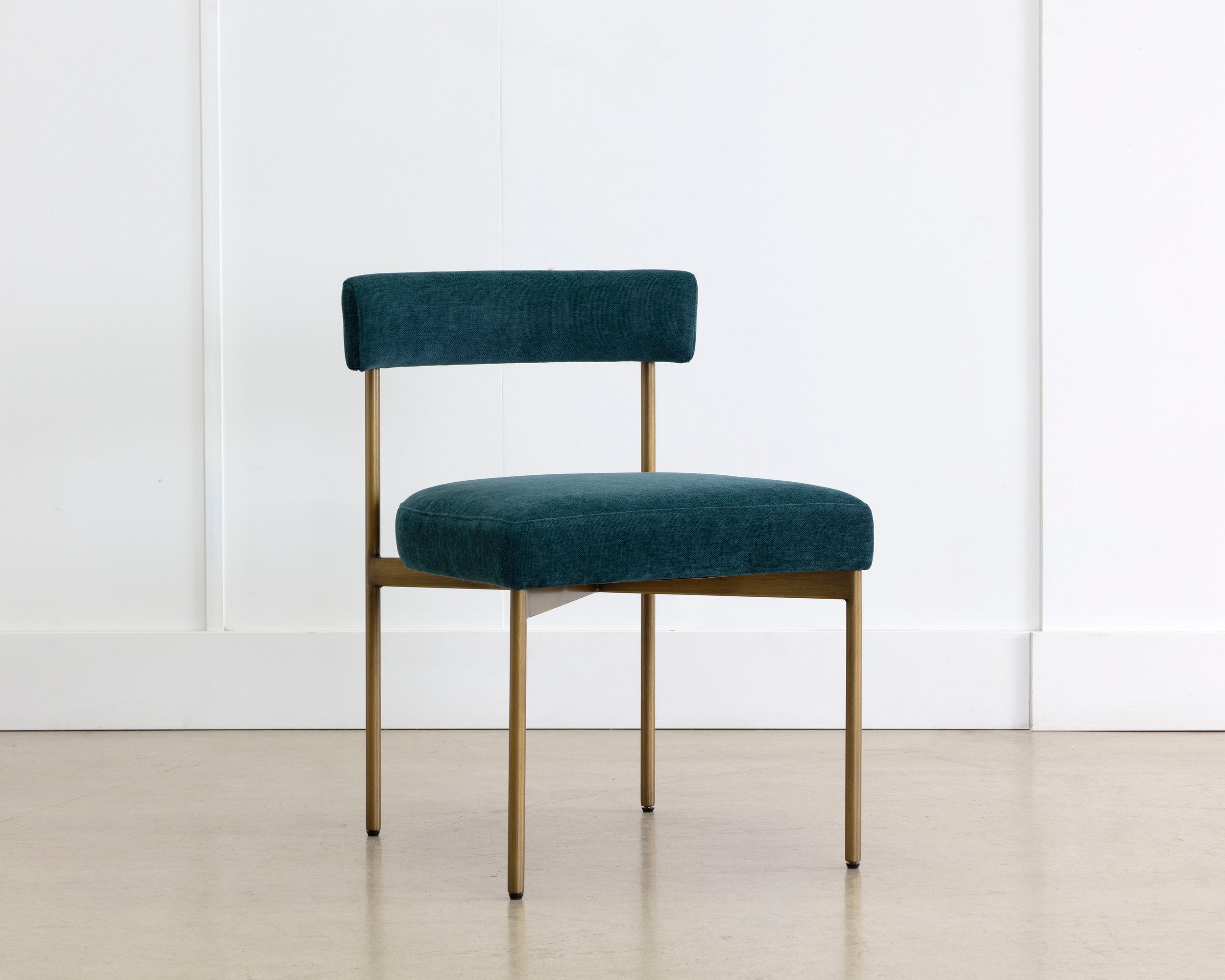Seneca Dining Chair - Antique Brass - Danny Teal