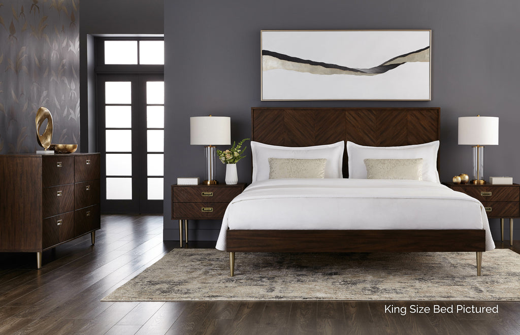 Greyson Bed - Queen - Smoke Acacia
