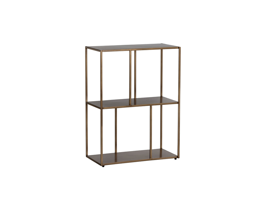 Eiffel Low Bookcase - Small - Antique Brass