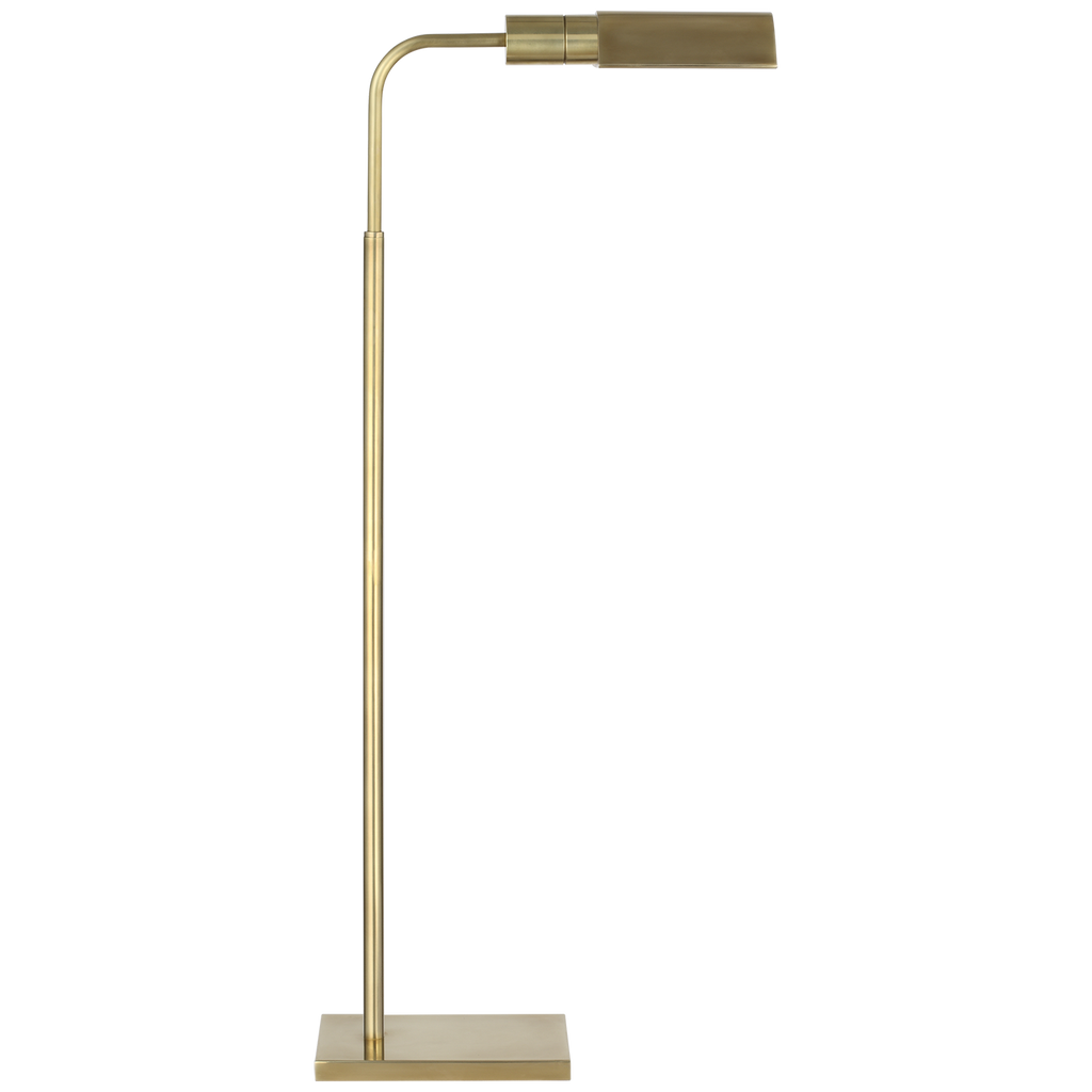 Studio Adjustable Cordless Pharmacy Floor Lamp | Hand-Rubbed Antique Brass