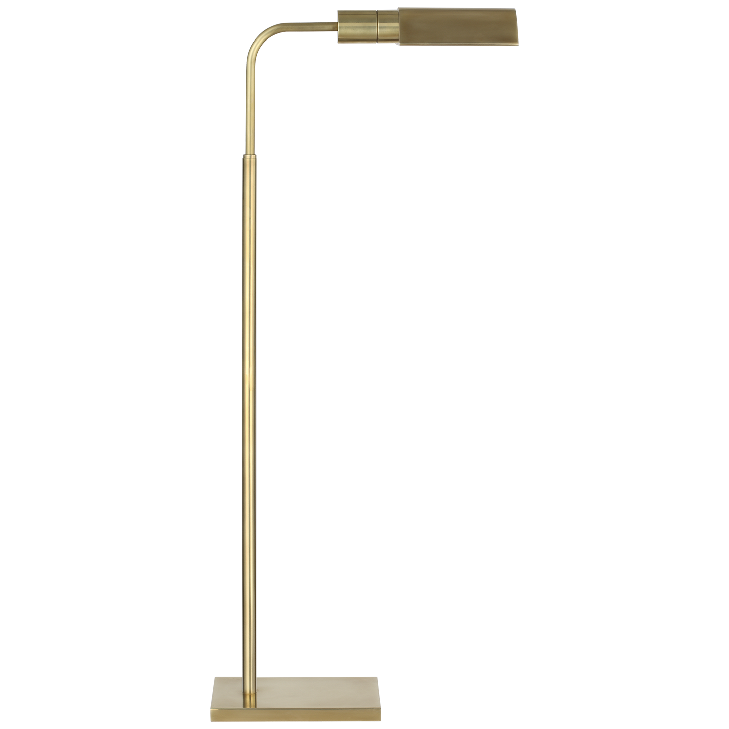Studio Adjustable Cordless Pharmacy Floor Lamp | Hand-Rubbed Antique Brass