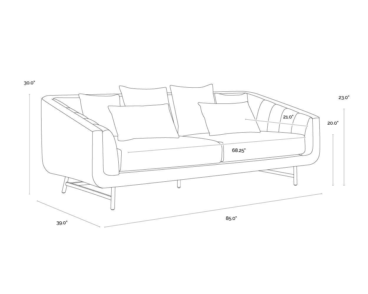 Veera Sofa - Polo Club Muslin