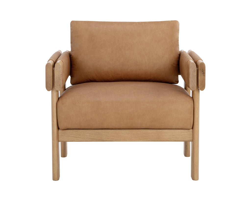 Carmichael Lounge Chair - Ludlow Sesame Leather