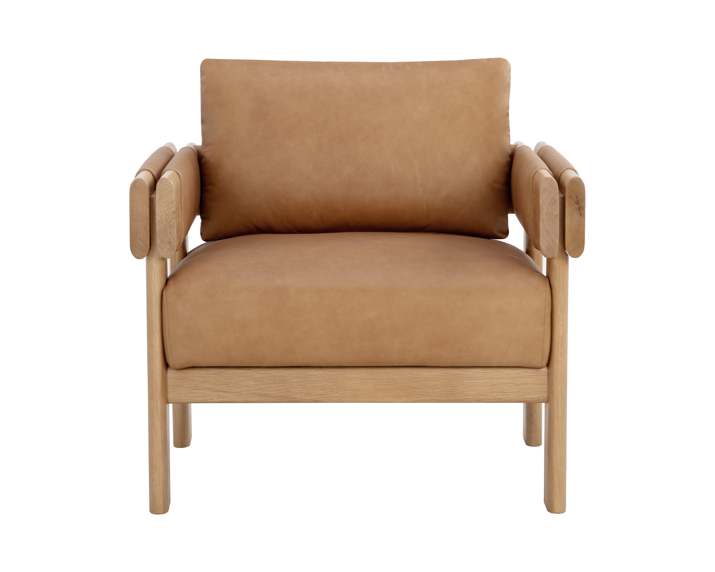 Carmichael Lounge Chair - Ludlow Sesame Leather
