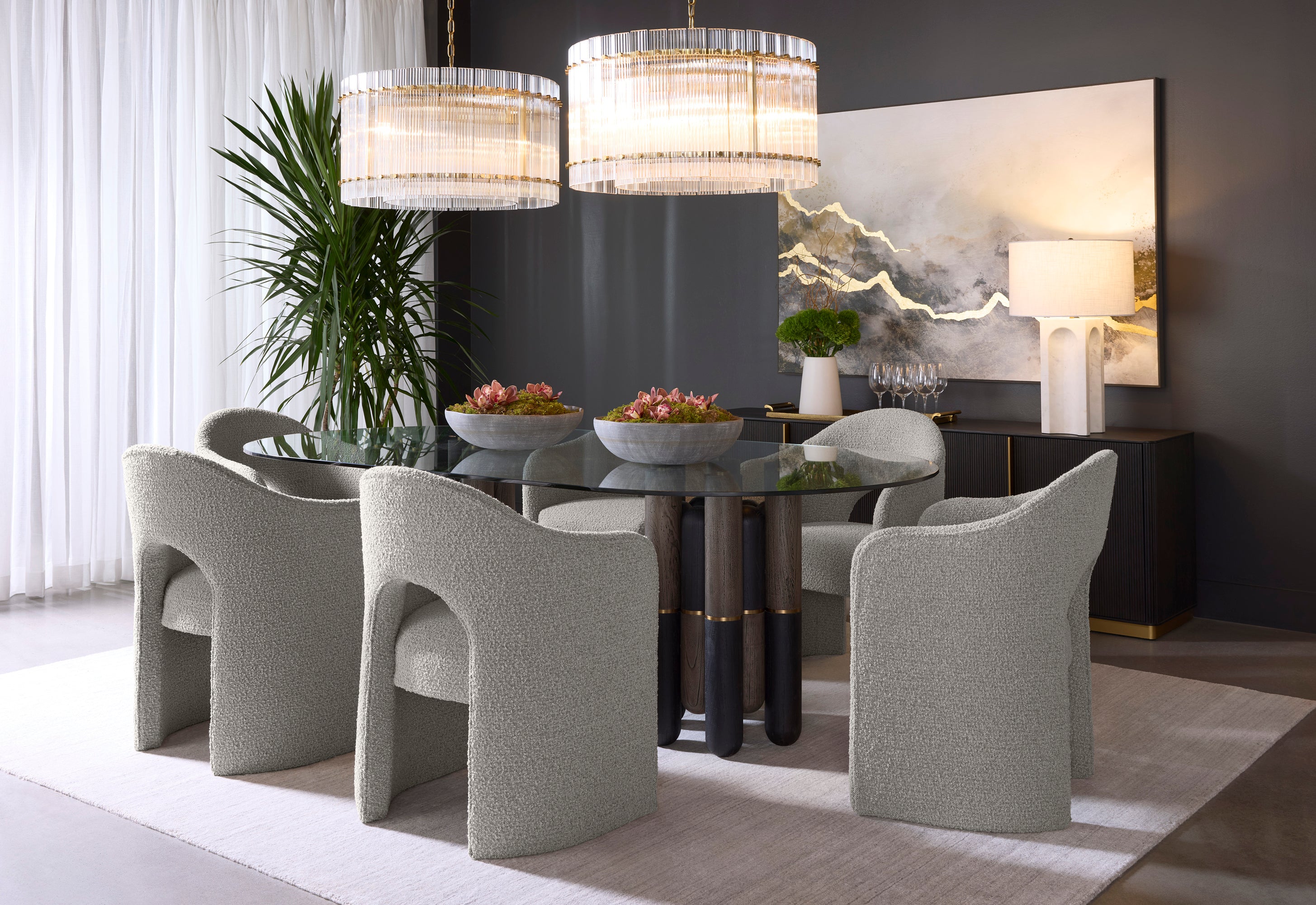 Kalla Sideboard - Charcoal