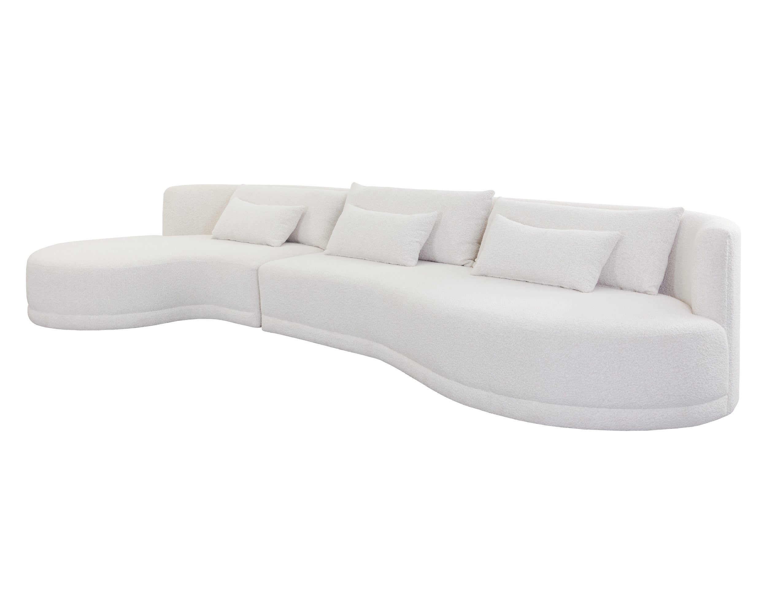Laken Sofa Chaise - Laf - Copenhagen White