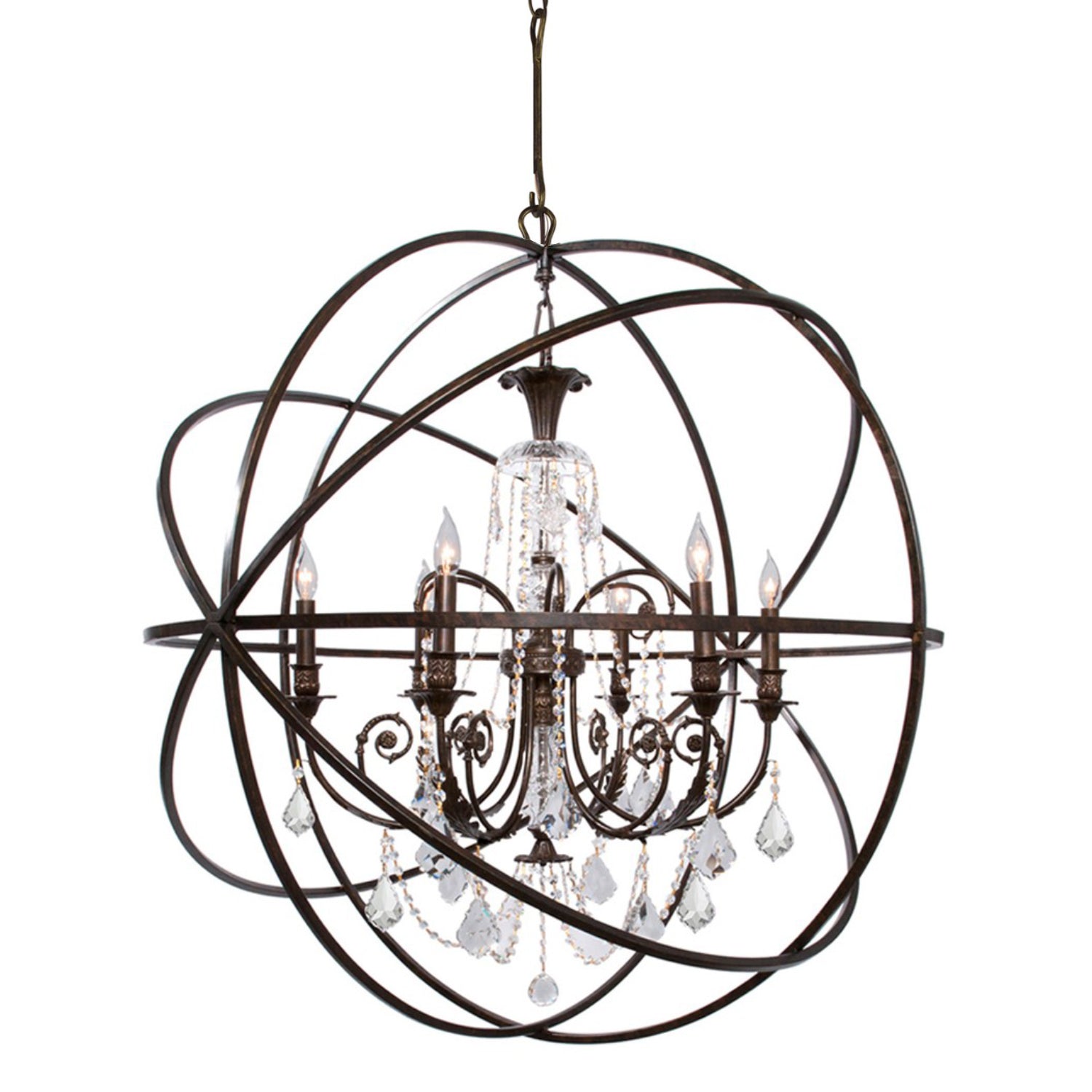 Solaris 40'' English Bronze Chandelier