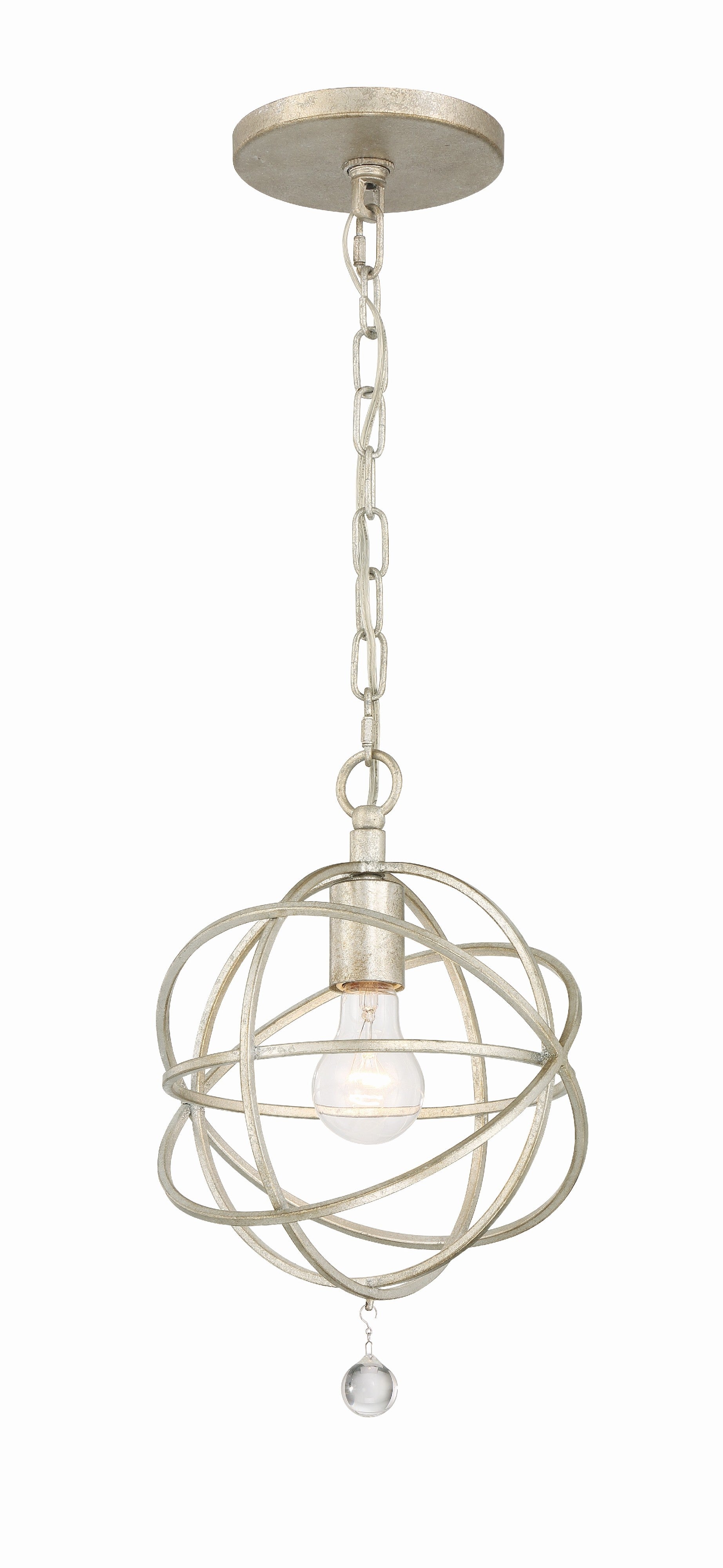 Solaris 9'' Olde Silver Pendant