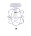 Solaris 9'' Wet White Semi Flush Mount