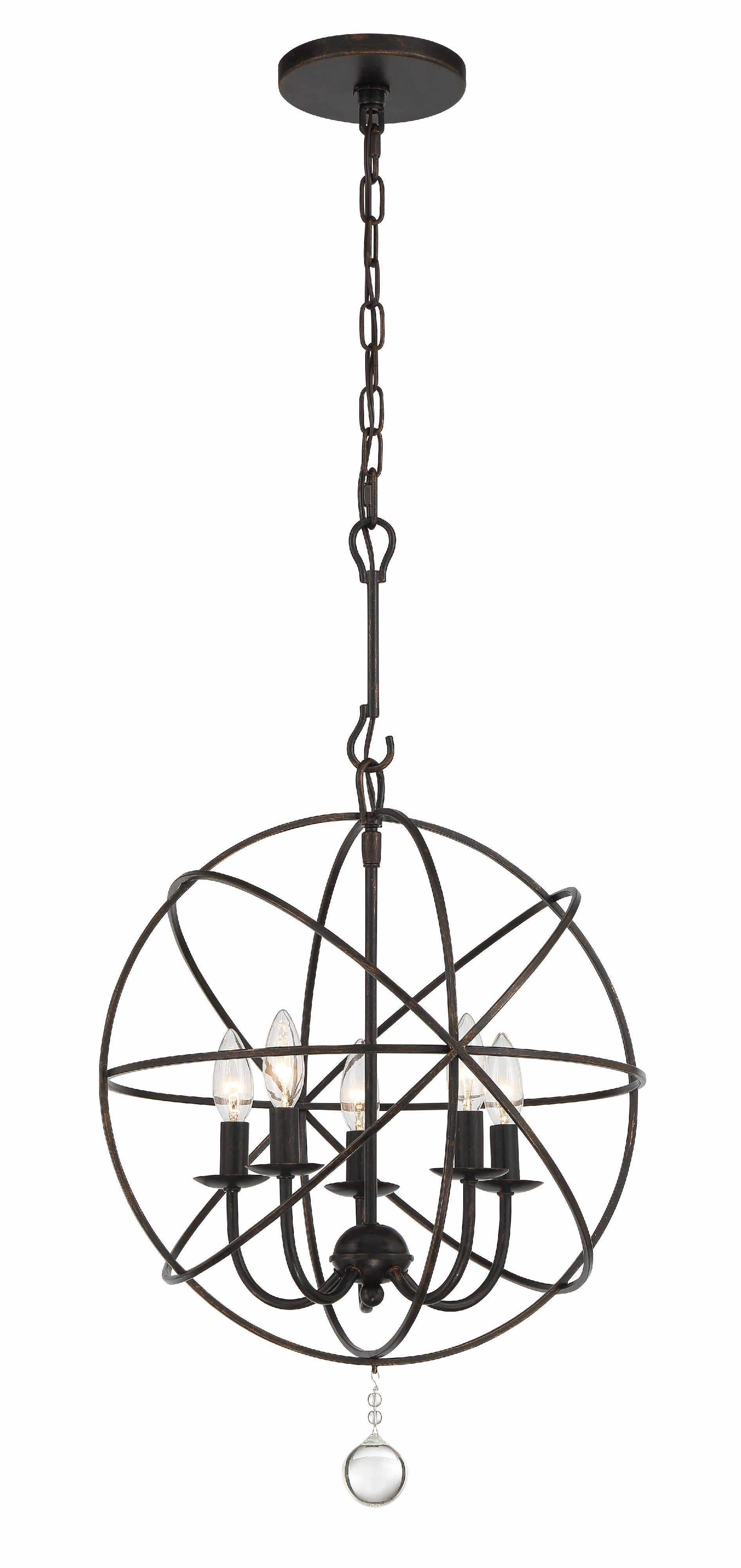 Solaris 17'' English Bronze Chandelier