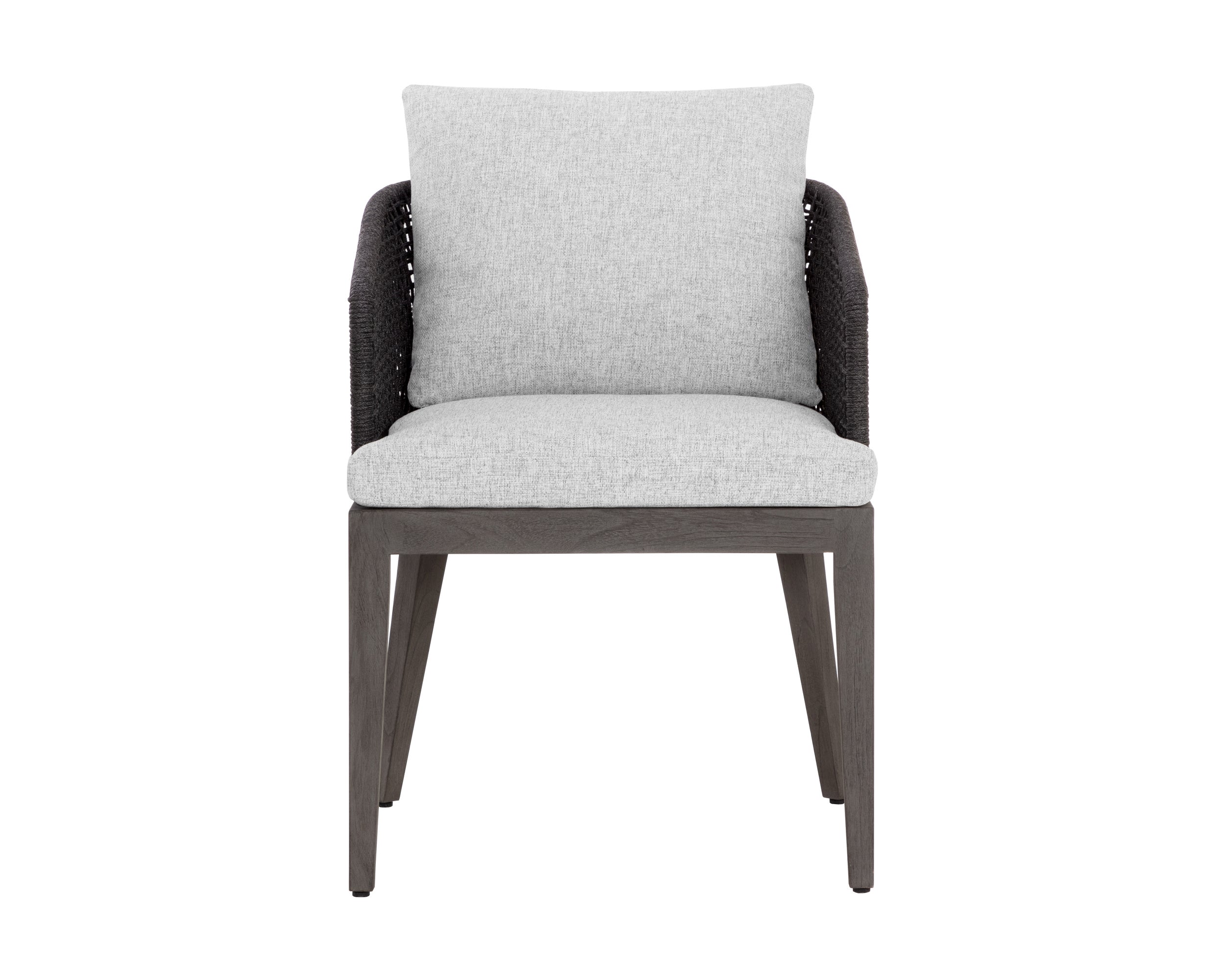 Capri Dining Armchair - Smoke Grey - Copacabana Marble