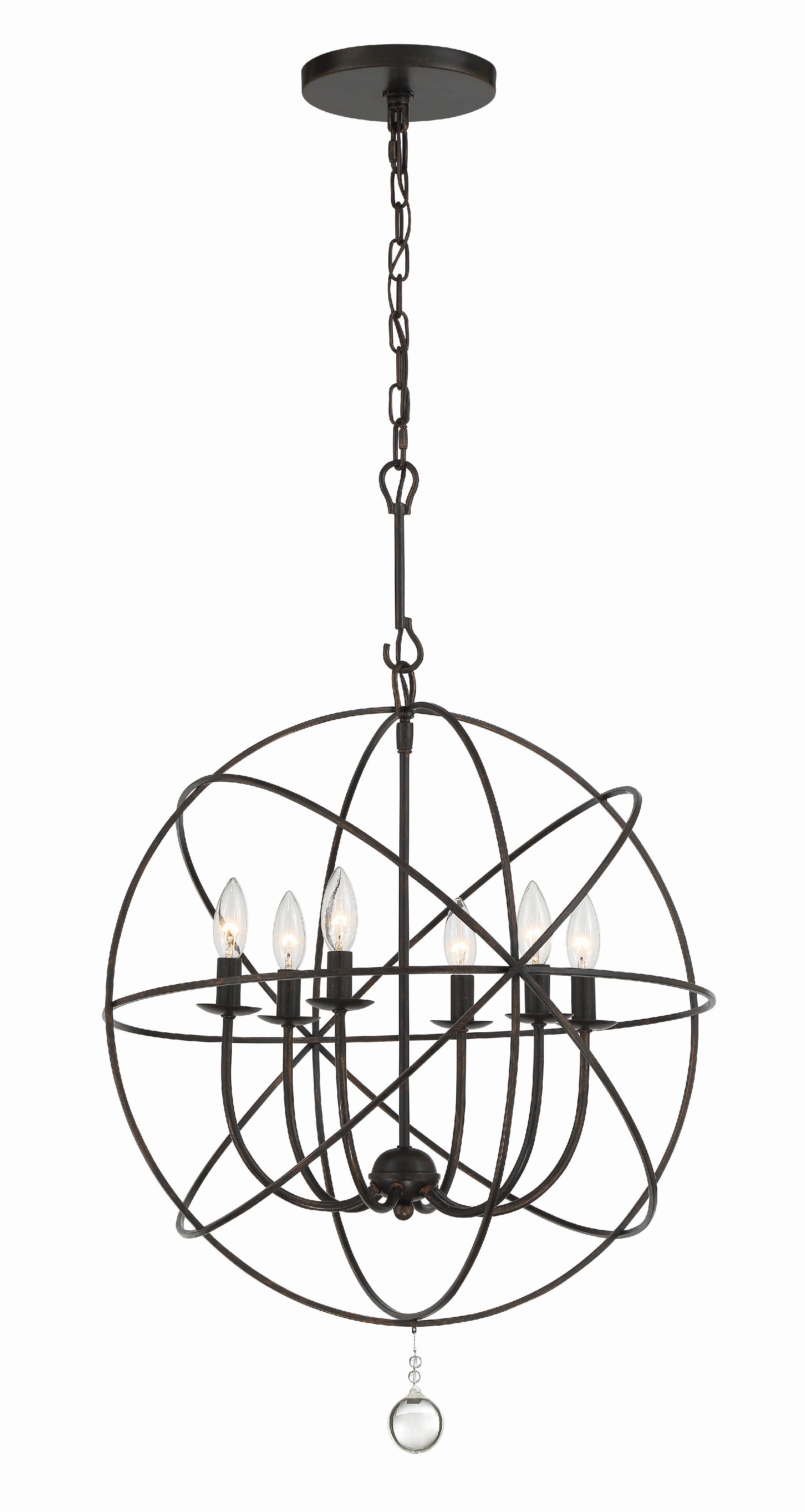 Solaris 22.5'' English Bronze Chandelier