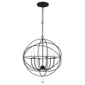 Solaris 28.5'' Black Chandelier