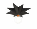 Astro 12'' Black Flush Mount