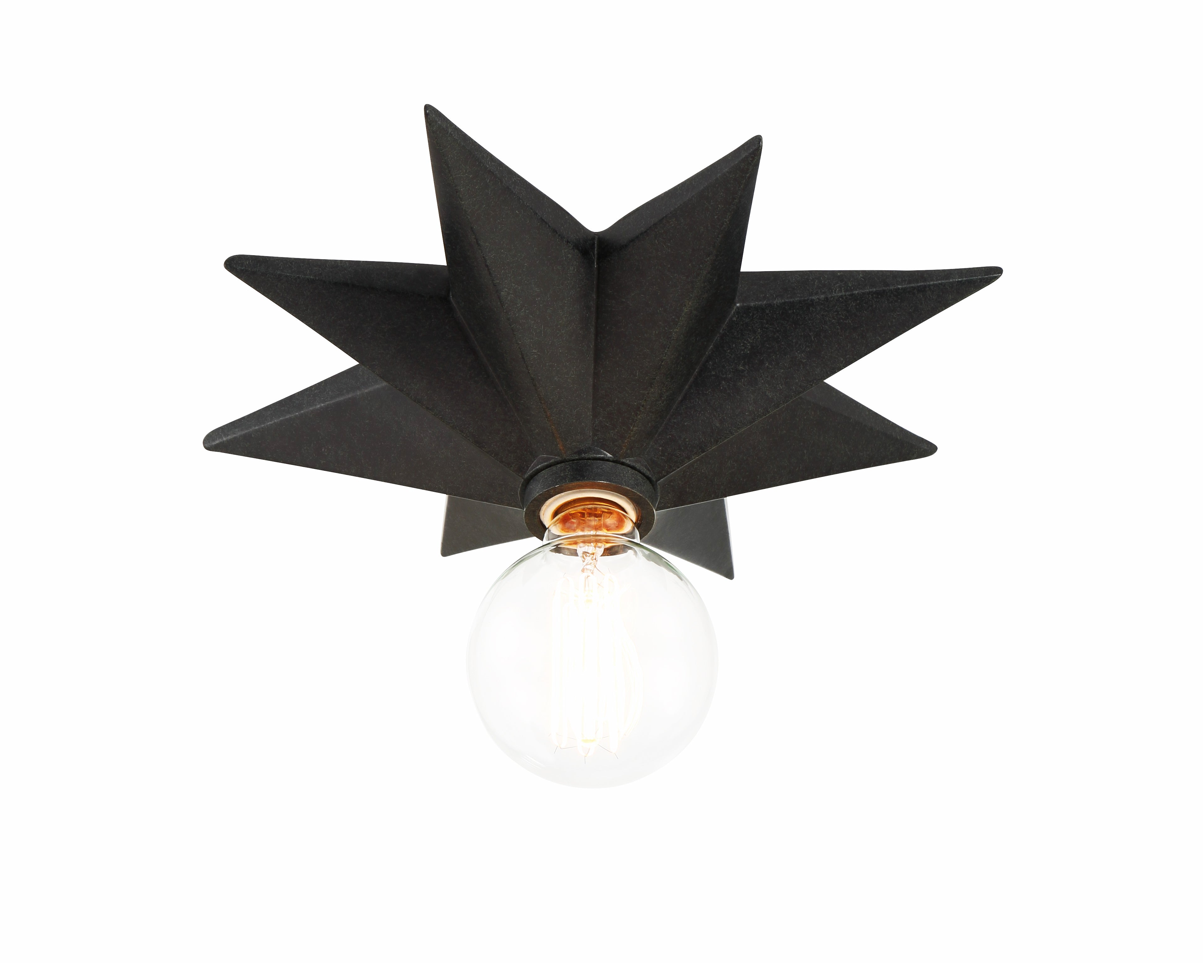 Astro 12'' Black Flush Mount