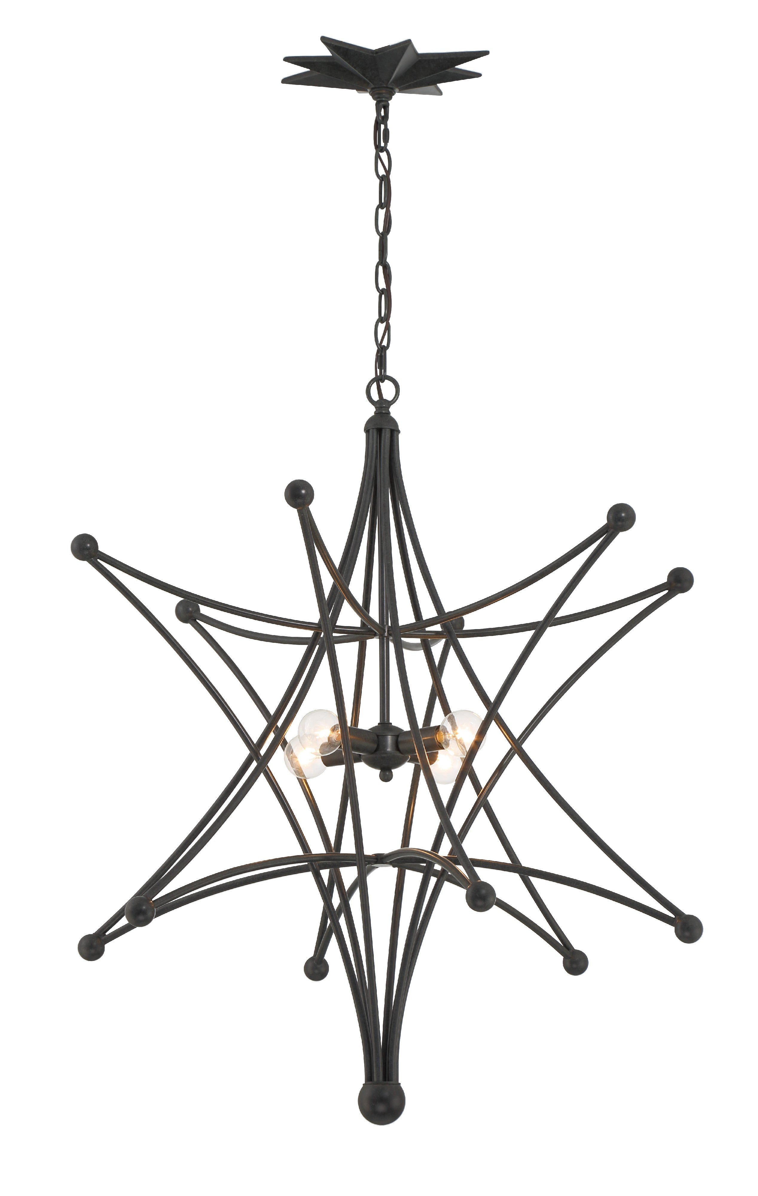 Astro 27'' Black Chandelier