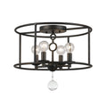 Cameron 15'' English Bronze Semi Flush Mount