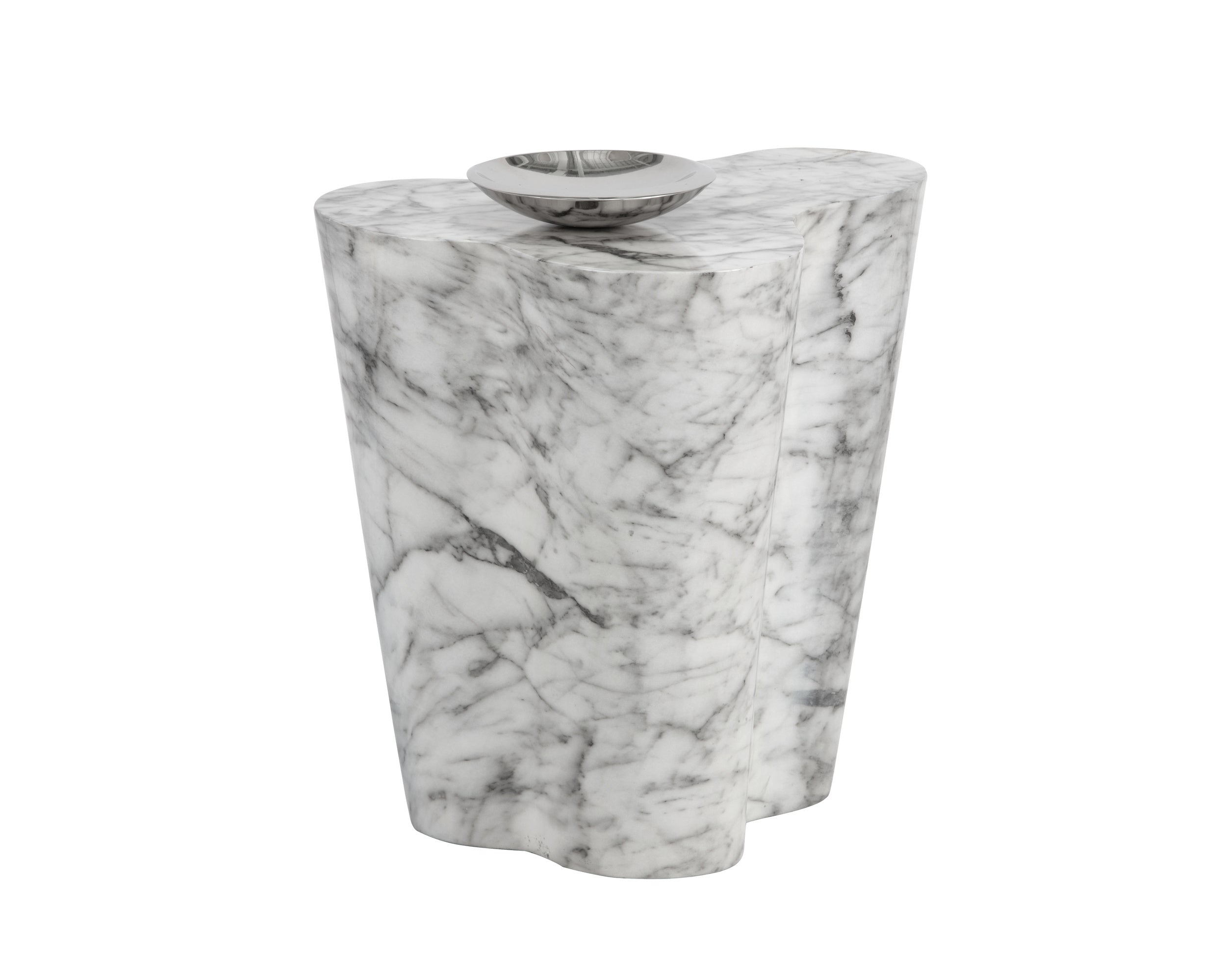 Ava Side Table - Large - Marble Look