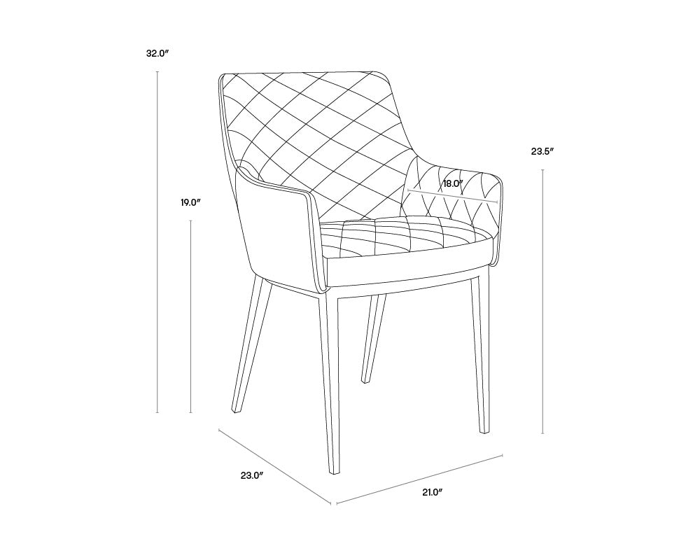 Chase Dining Armchair - Black