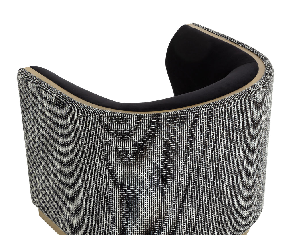 Larron Armchair - Abbington Black / Hobbes Night
