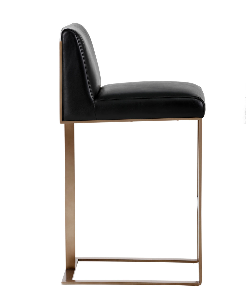 Dean Barstool - Antique Brass - Cantina Black