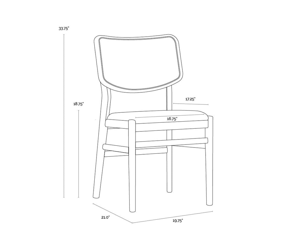 Annex Dining Chair - Abbington Black / Natural