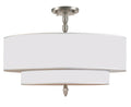 Luxo 26'' Satin Nickel Semi Flush Mount