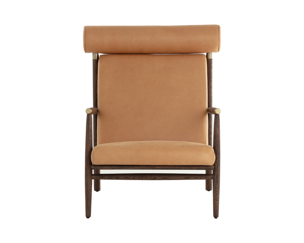 Biko Lounge Chair - Sahara Camel Leather