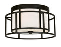 Brian Patrick Flynn Hulton 15'' Matte Black Flush Mount