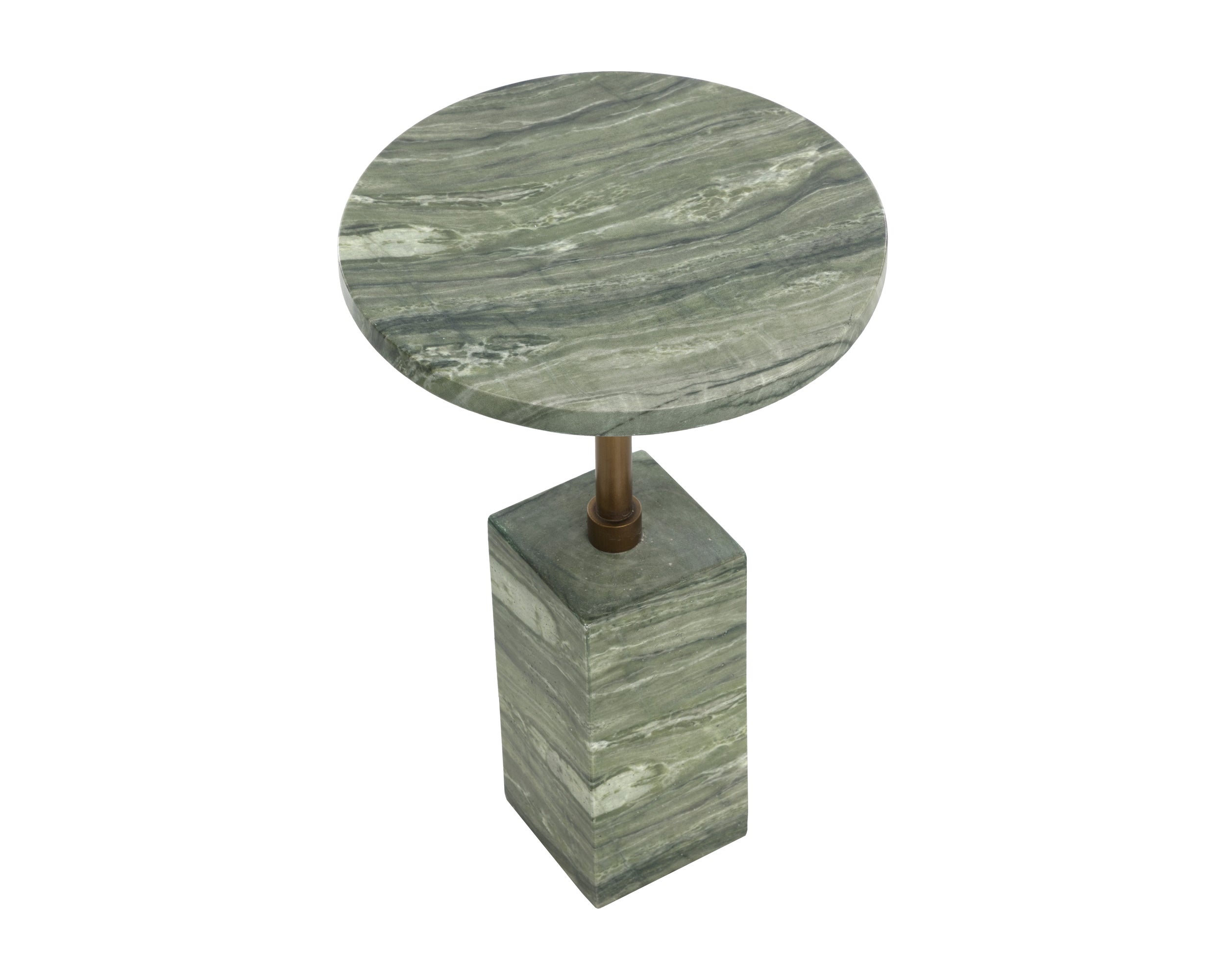Mizani End Table - Marble Look - Sage
