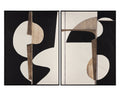 Good Neighbours (Set Of 2) - 40" X 54" - Black Floater Frame