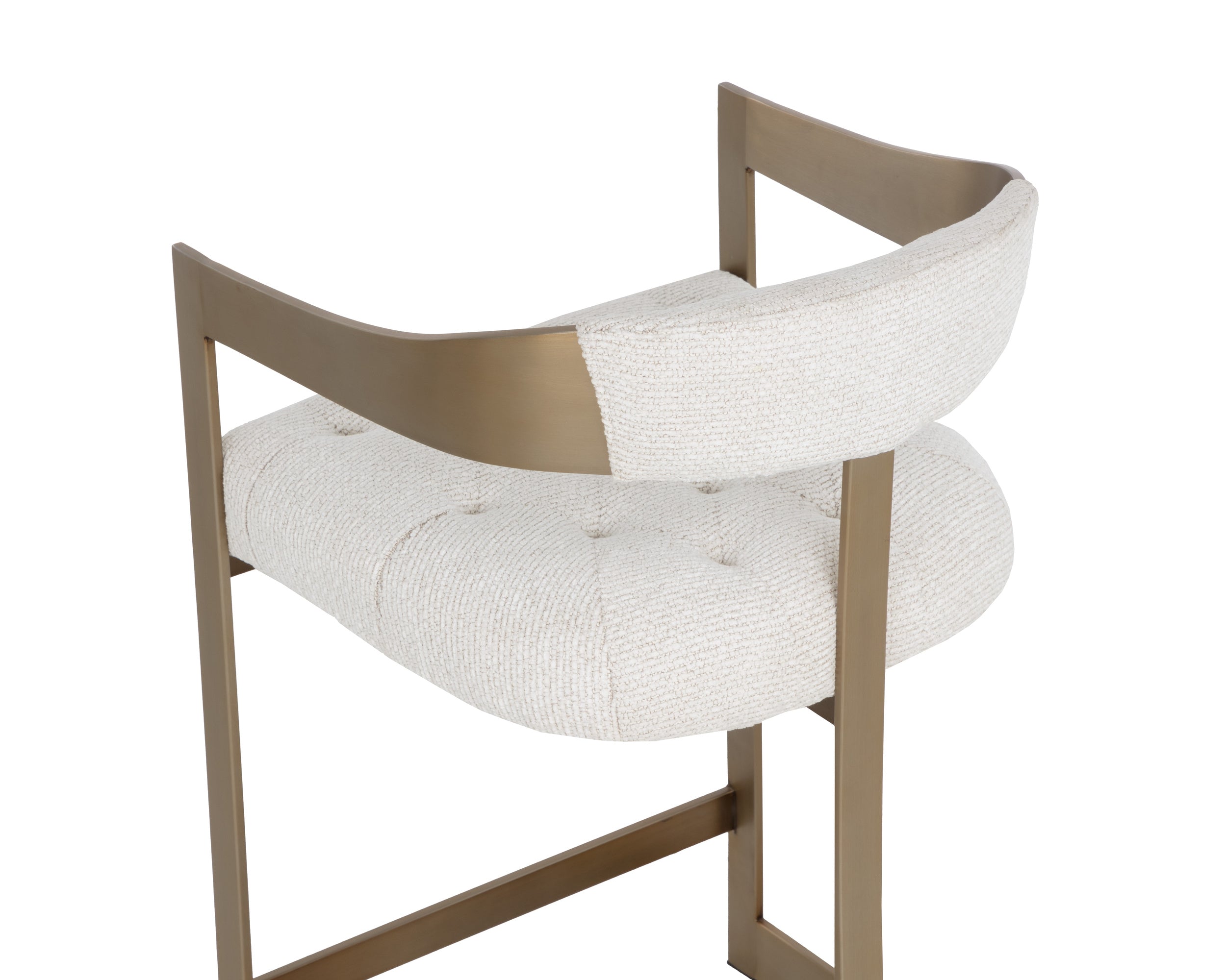 Beaumont Counter Stool - Antique Brass - Rhea Light Barley