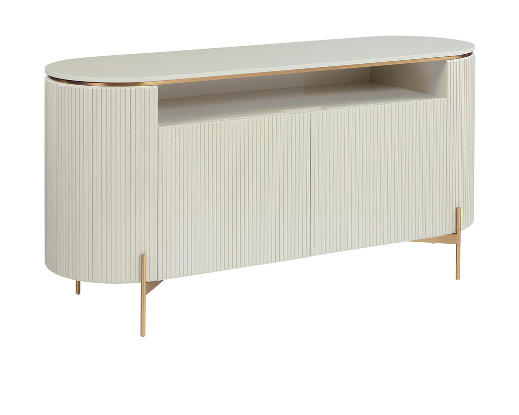 Paloma Sideboard - High Gloss Cream
