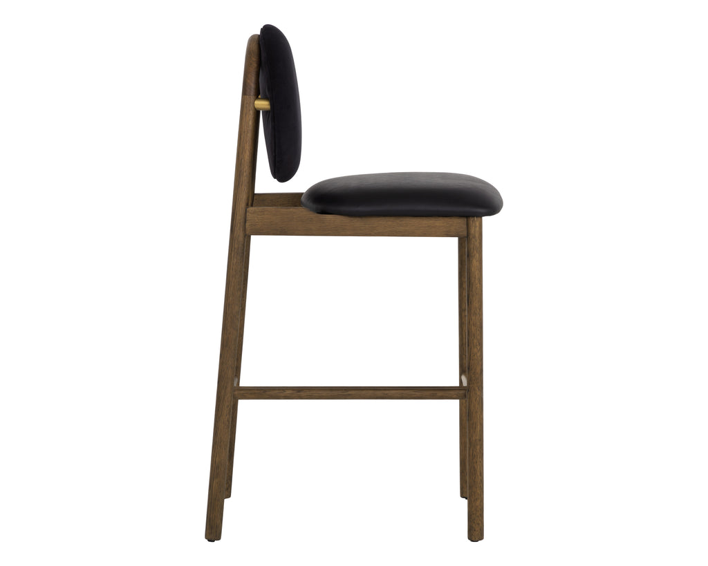 Orabell Barstool - Bravo Black / Abbington Black