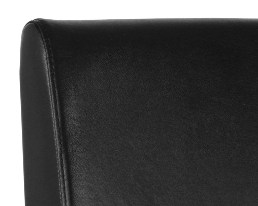 Dean Dining Chair - Antique Brass - Cantina Black